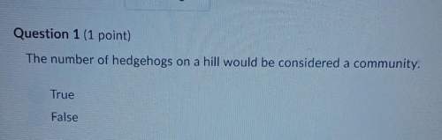 The number of hedgehogs on a hill would be considered a community