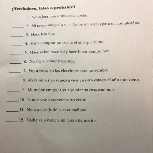 Do you know how to do this spanish homework?