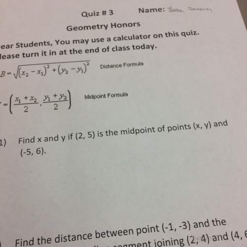 What is the midpoint of (2,5) and (-5,6