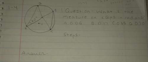 What is the measure in radians? show steps!