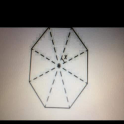 An umbrella is in the shape of a regular octagon as shown. the umbrella is separated into sections,
