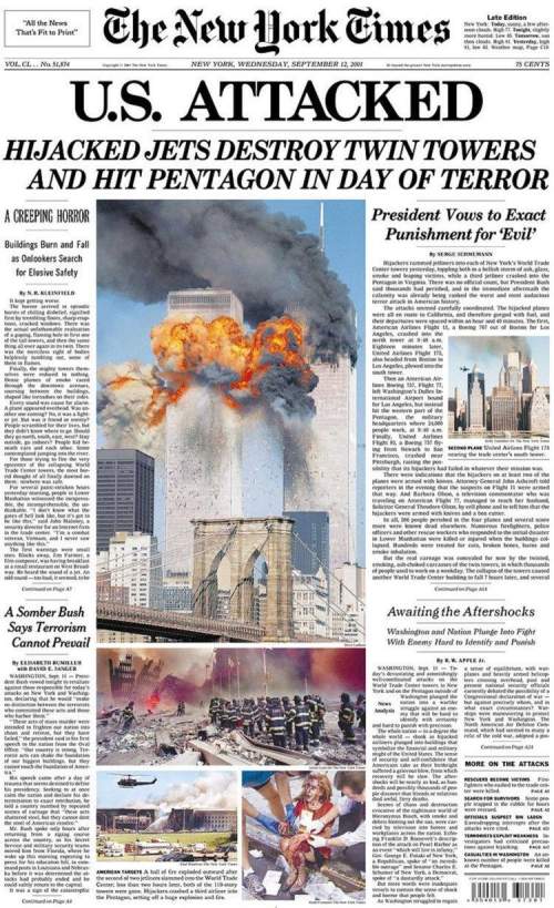 Write a summary with at least 6 sentences about the 9/11/2001 attack the twin towers, you can use so