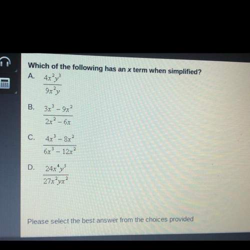 Which of the following has an x term when simplified