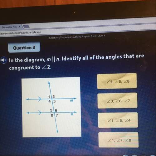 In the diagram ,m//n . identify all of the angles that are congruent to 2