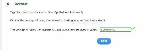 What is the concept of using the Internet to trade goods and services  is called?