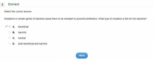 Select the correct answer.

Mutations in certain genes of bacteria cause them to be resistant to pow