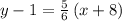 y-1=\frac{5}{6}\left(x+8\right)
