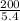 \frac{200}{5.4}