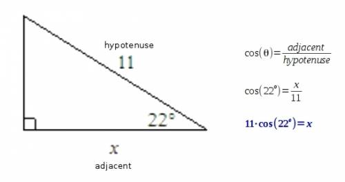Pls find the value of x. round to the nearest tenth. the diagram is not to scale.when you answer cou