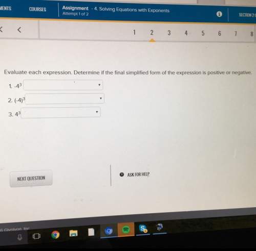 Evaluate each expression  determine if the final simplified form of the expression is positive