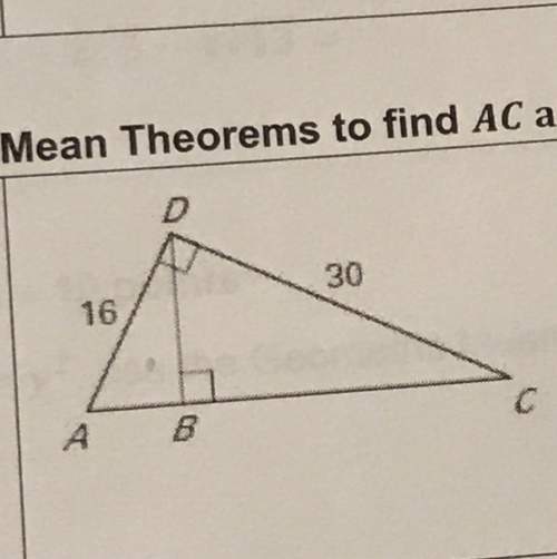 Use geometric mean theorem to find ac and bd