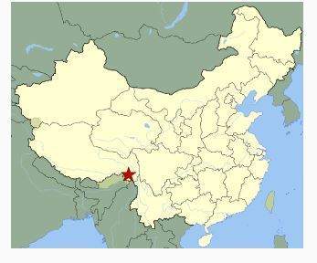 on the map below, the star is marking which physical feature of eastern asia?