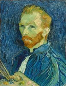 4. which techniques did van gogh use to create this self-portrait? (1 point) smooth blending