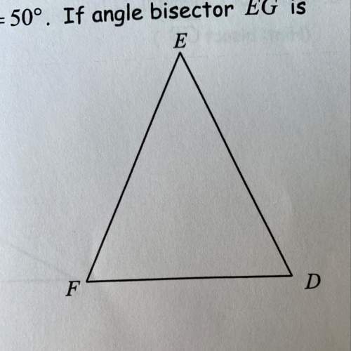 If angle bisector eg is drawn find angle egf