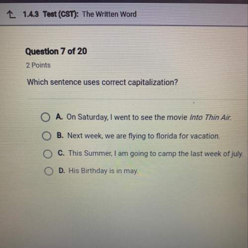 Which sentence uses correct capitalization