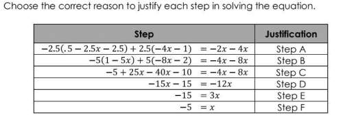 What are the justifications for each of the different steps the options for each are  -g