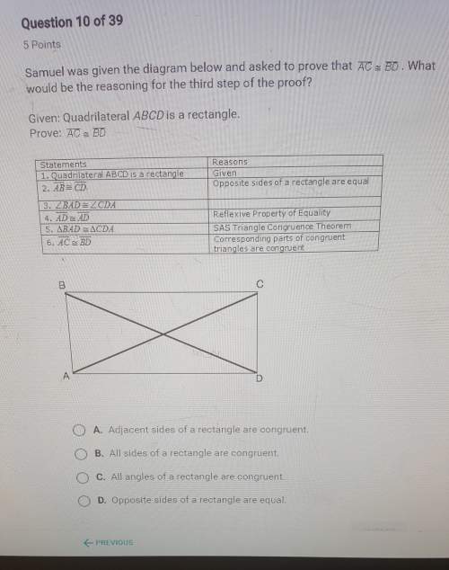 What would be the reasoning for the third step of the proof