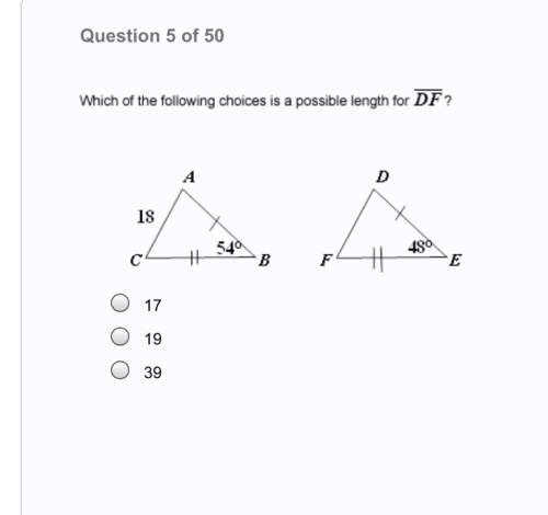 Which of the following choices is a possible length to bf?  a. 17 b. 19