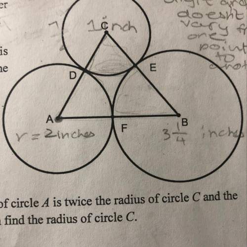 In the diagram below, circles a, b, and c intersect each other only once at d, e, and f. answer each