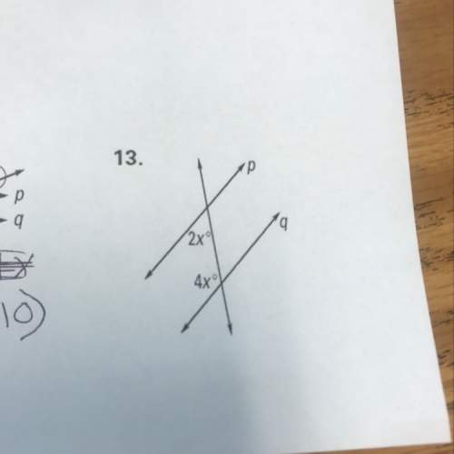 Find the value of x that makes p||q