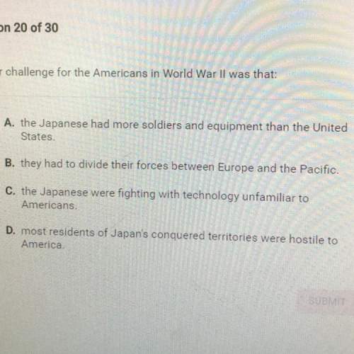 Amajor challenge for the americans in world war ii was that: