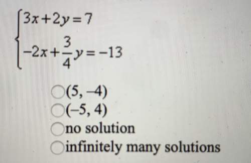 What is the solution of the following system?