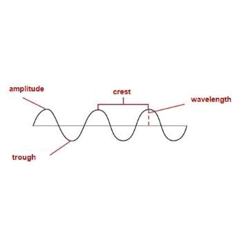 These images represent a wave. which wave diagram is labeled correctly?