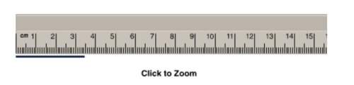 Record the length of the line shown in millimeters. choose one will mark the brainliest.
