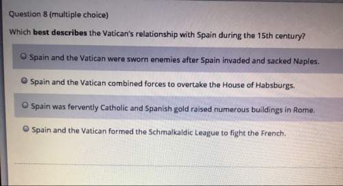 Which best describes the vaticans relationship with spain during the 15th century?