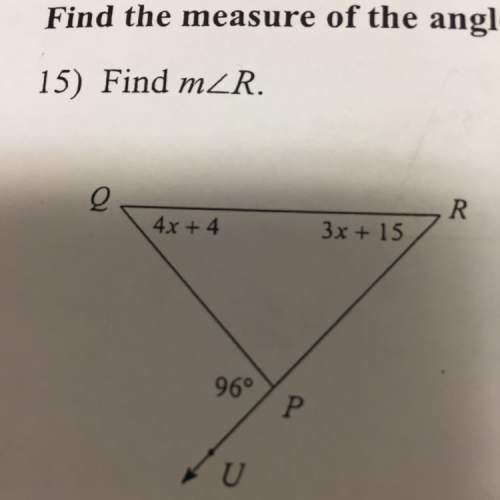The answer and work for the problem on my worksheet for 7th grade geometry m