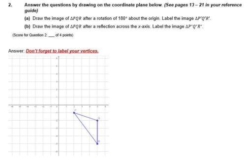 Answer the questions by drawing on the coordinate plane below.
