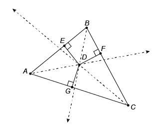 ad , bd , and cd are angle bisectors of the sides of △abc . be=12 m and bd=20 m. what