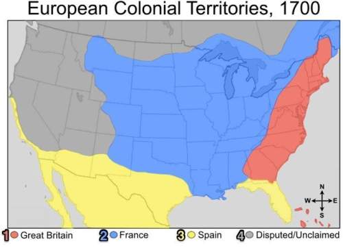 1)  this map shows the portion of north america that would eventually become the united