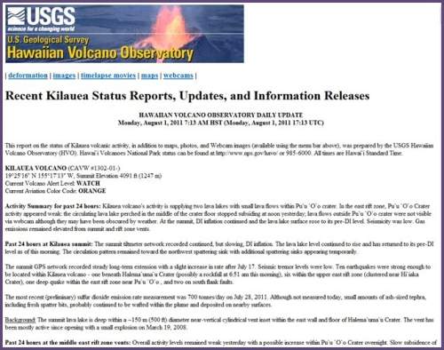 Source: “recent kilauea status reports, updates, and information releases.” hawaiian volcano observ