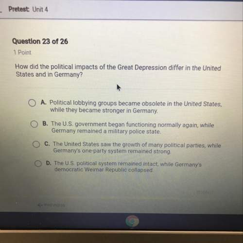 How did political impacts of the great depression differ in the united states and in germany?&lt;