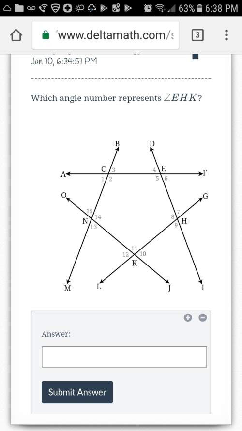Which angle number represents &lt; ehk