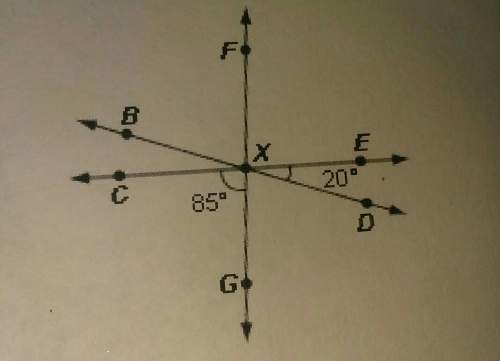 What is the measure of angle bxf?