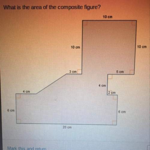 What is the area of the composite figure? cm^2