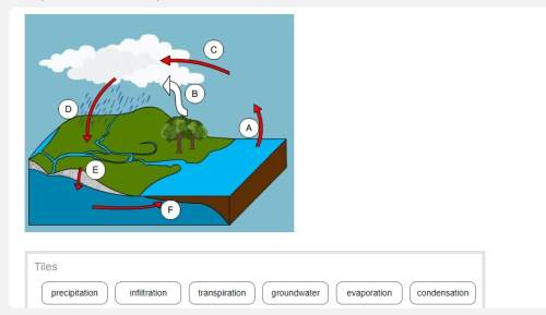 Match the stages of the water cycle with the correct places in the model.