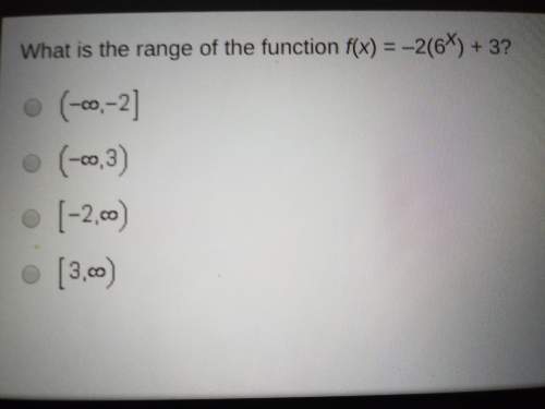 What is the range of the fraction f(x) = -2(6^x)+3?