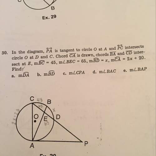 Ineed finding the other arc in order to solve for x