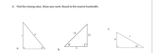 Find the missing value and round to the nearest hundredth.