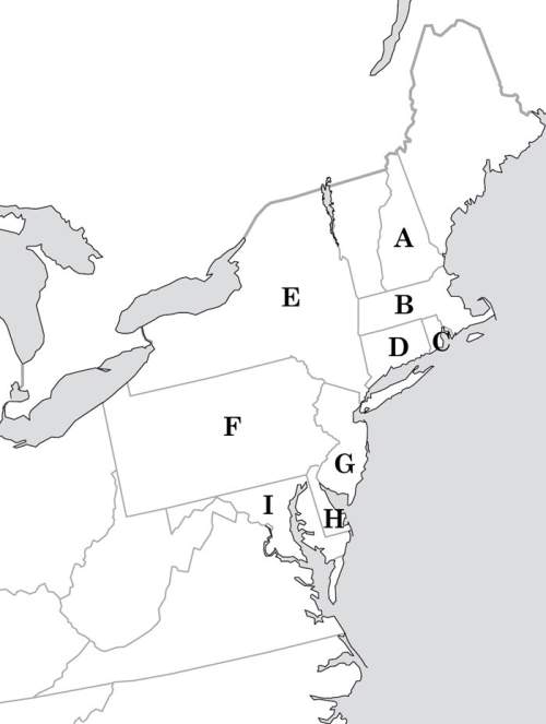 Letter b marks the location of:  a new hampshire b connecticut c rhode island