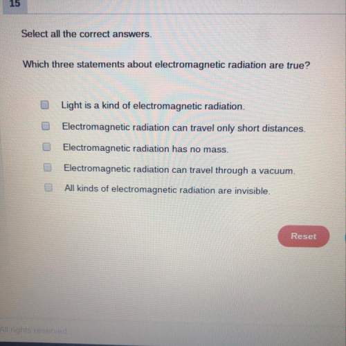 Which three statements about electromagnetic radiation are true?