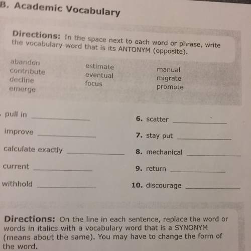 What are the opposites of all of these definitions using the box