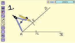 The steps for bisecting an angle are shown. bisected angles work because the compass creates congrue