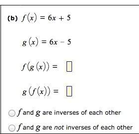 Determining whether two functions are inverses of each other.