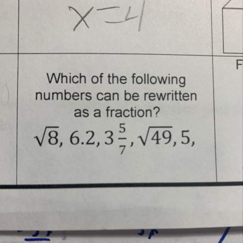 which of the following numbers can be rewritten as a fraction?