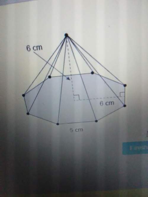 Asap what is the lateral area of this regular octagonal pyramid? a. 84.9b.120
