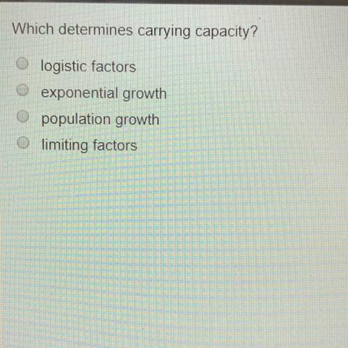 Which determines carrying capacity?